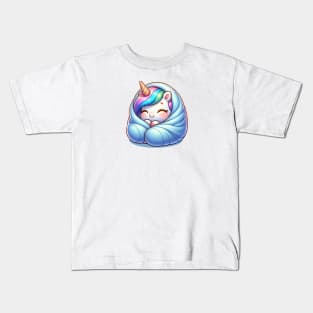 Squishy Sleeping Unicorn 🦄 Sweet Dreams Kids T-Shirt